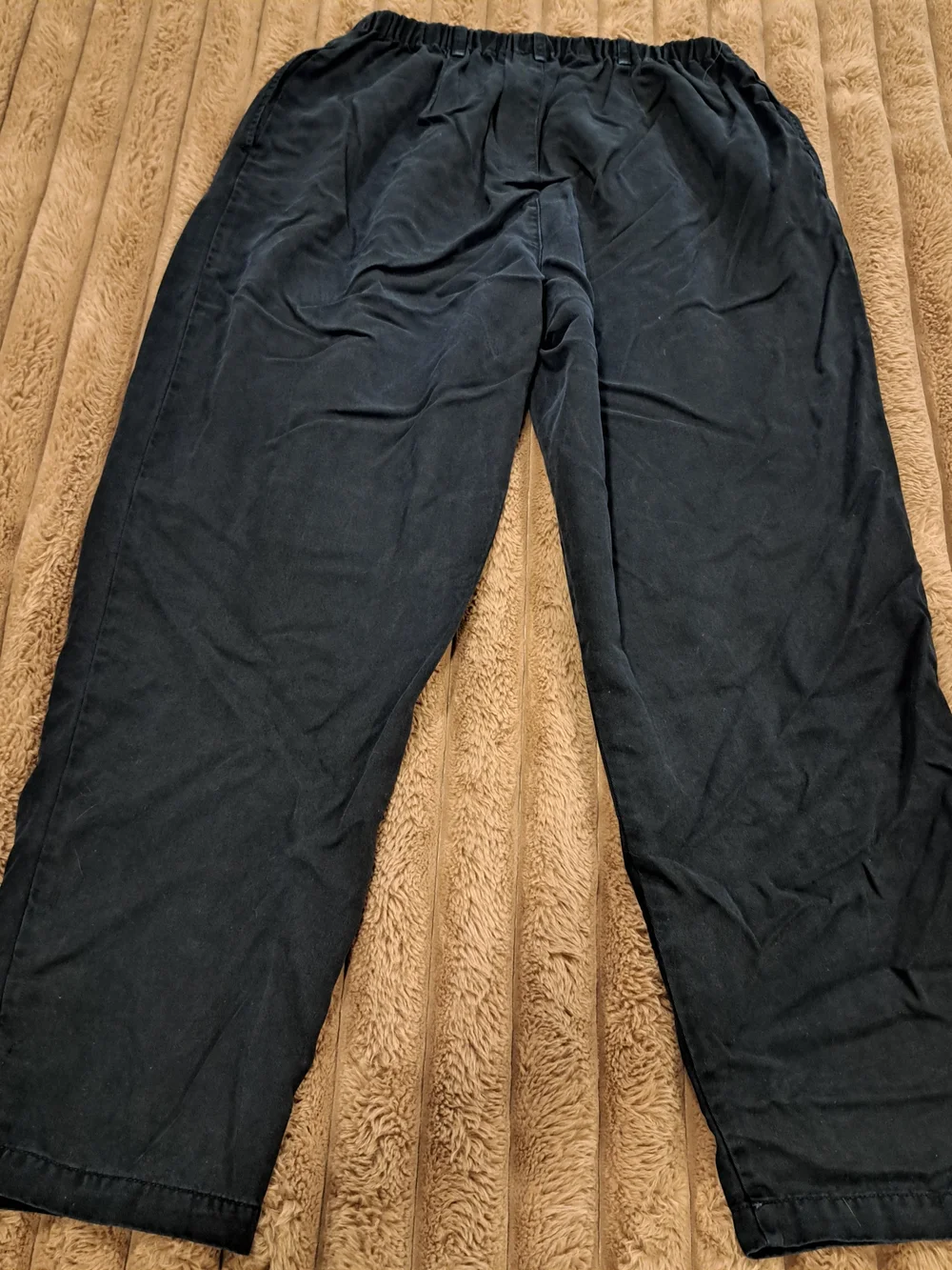 Democracy Women's Plus  Distressed Black Wide Leg Pull-On Pants Size 1X